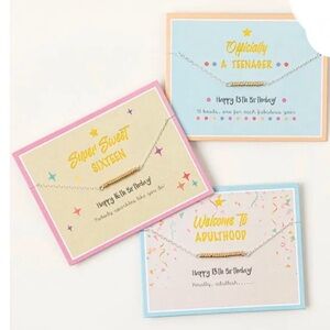 NWT Super Sweet Sixteen milestone birthday necklace